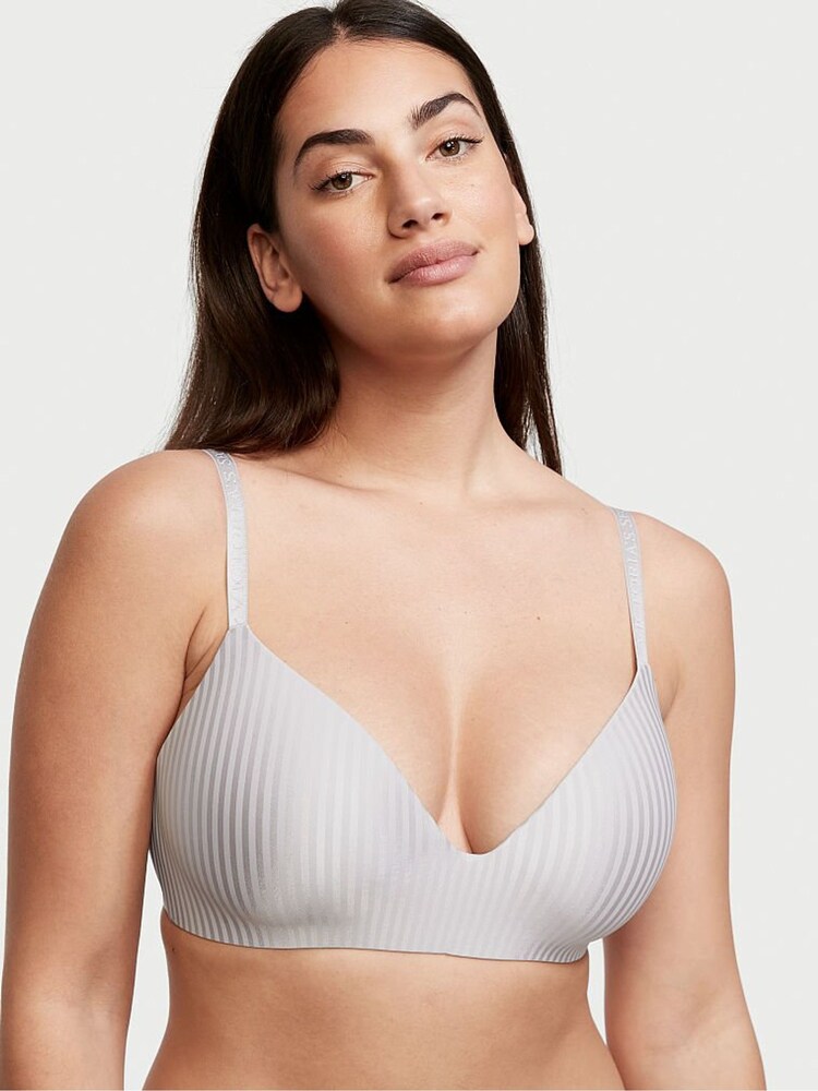 Victoria's Secret Flint Grey Smooth Lightly Lined Non Wired T-Shirt Bra - Image 1 of 4