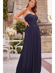 Mornarica - Lipsy družica Bella Multiway Bandeau Bridesmaid Obleka - Slika 1 iz 4