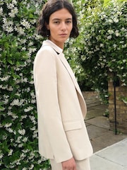 Rae Stone Edge To Edge Viscose Relaxed Blazer - Image 1 of 4