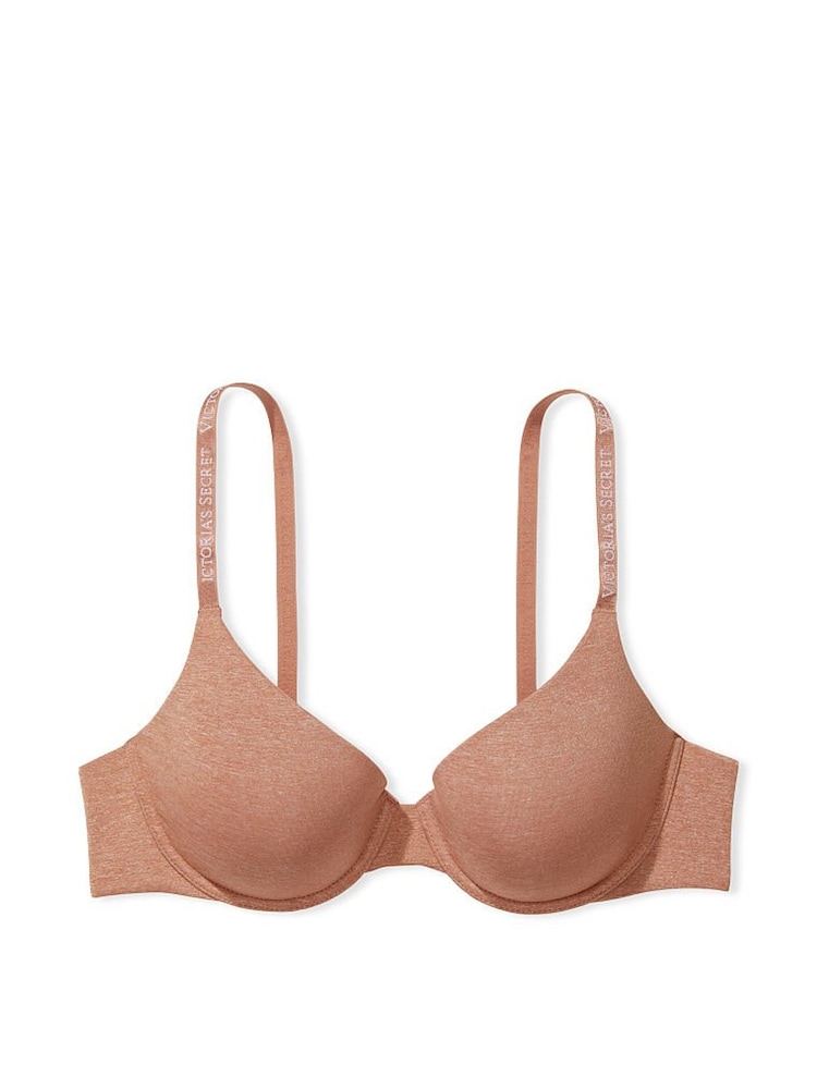 Victoria's Secret Brilliant Blush Orange Smooth Logo Strap Lightly Lined T-Shirt Bra - Image 3 of 3 Victoria's Secret Brilliant Blush Orange Smooth Logo Strap Lightly Lined T-Shirt Bra - Image 3 of 3