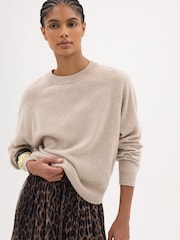 Hush Natural Anastasia Brushed Merino Wool Jumper - Image 1 of 5