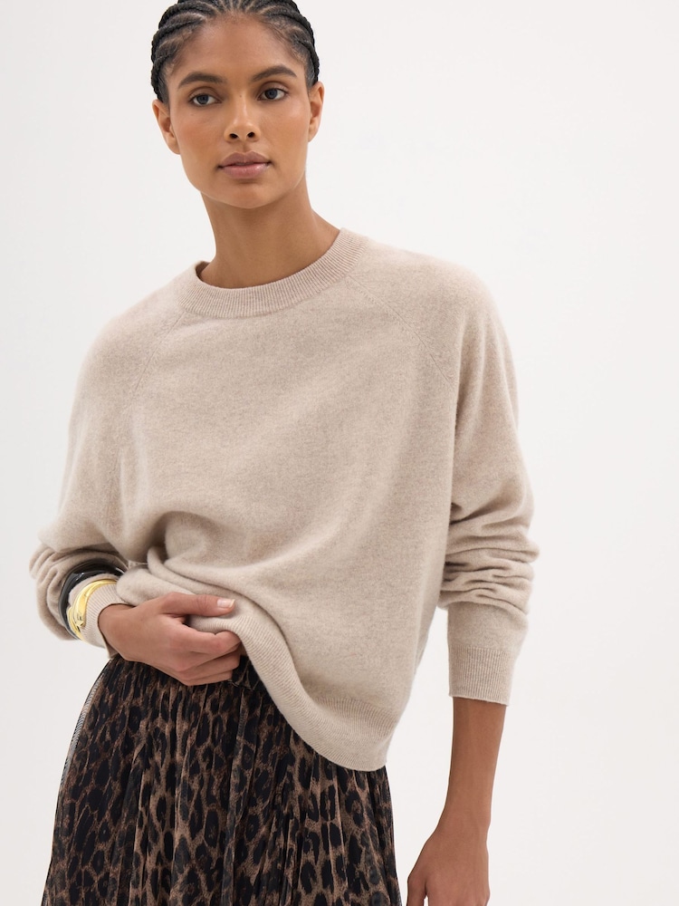 Hush Natural Anastasia Brushed Merino Wool Jumper - Image 1 of 5