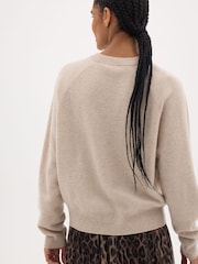 Hush Natural Anastasia Brushed Merino Wool Jumper - Image 3 of 5