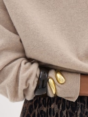 Hush Natural Anastasia Brushed Merino Wool Jumper - Image 4 of 5