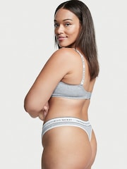 Victoria's Secret Grey Thong Logo Knickers - Image 2 of 3