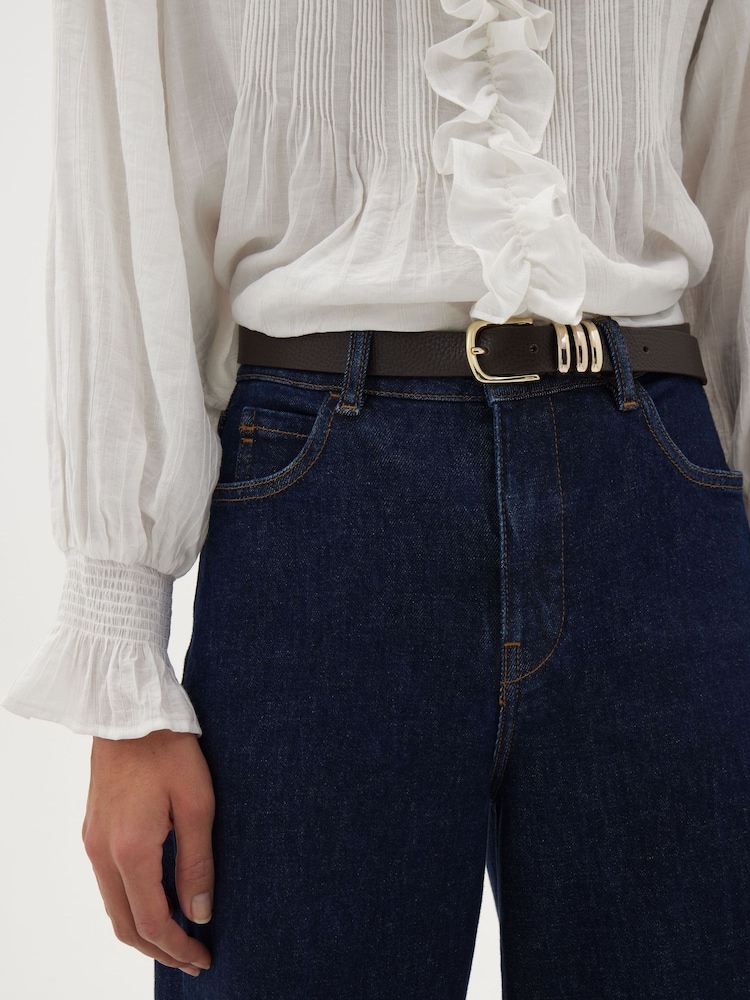 Hush White Koa Long Sleeve Crinkle Blouse - Image 5 of 5 Hush White Koa Long Sleeve Crinkle Blouse - Image 5 of 5