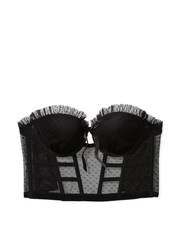 Victoria's Secret Black Velvet Corset Bra Top - Image 4 of 4