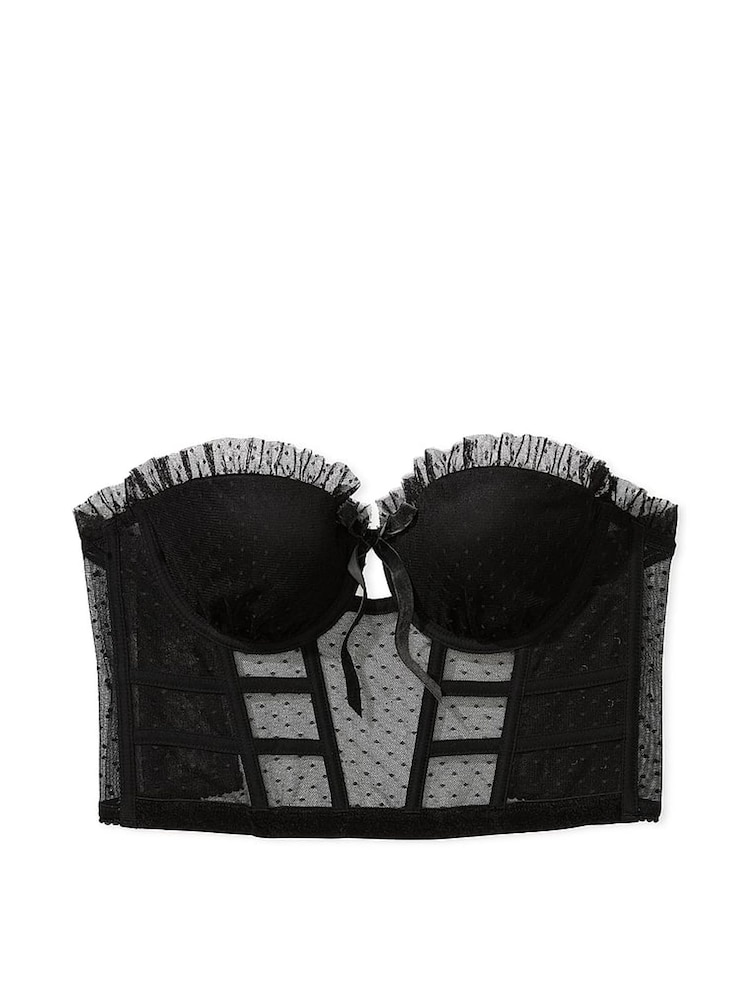 Victoria's Secret Black Velvet Corset Bra Top - Image 4 of 4 Victoria's Secret Black Velvet Corset Bra Top - Image 4 of 4
