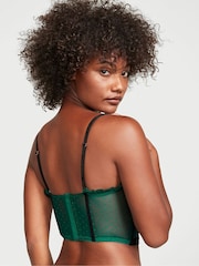 Victoria's Secret Spruce Green Black Trim Corset Bra Top - Image 2 of 4
