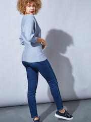 Roman Mid Blue Originals Full Length Denim Jegging - Image 4 of 4