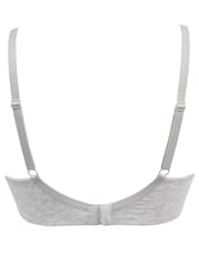 Grau - Pour Moi Love to Lounge T-Shirt-BH aus Baumwolle - Bild 5 von 5