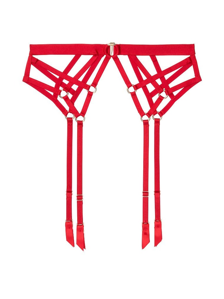 Victoria's Secret Red Strappy Garter Belt - Image 3 of 3