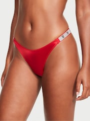 Lippenstiftrood met monogram - Victoria's Secret - Slip met glanzende bandjes - Image 1 of 3