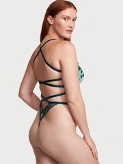 Victoria's Secret Black Ivy Green Unlined Bodysuit - Image 2 of 3