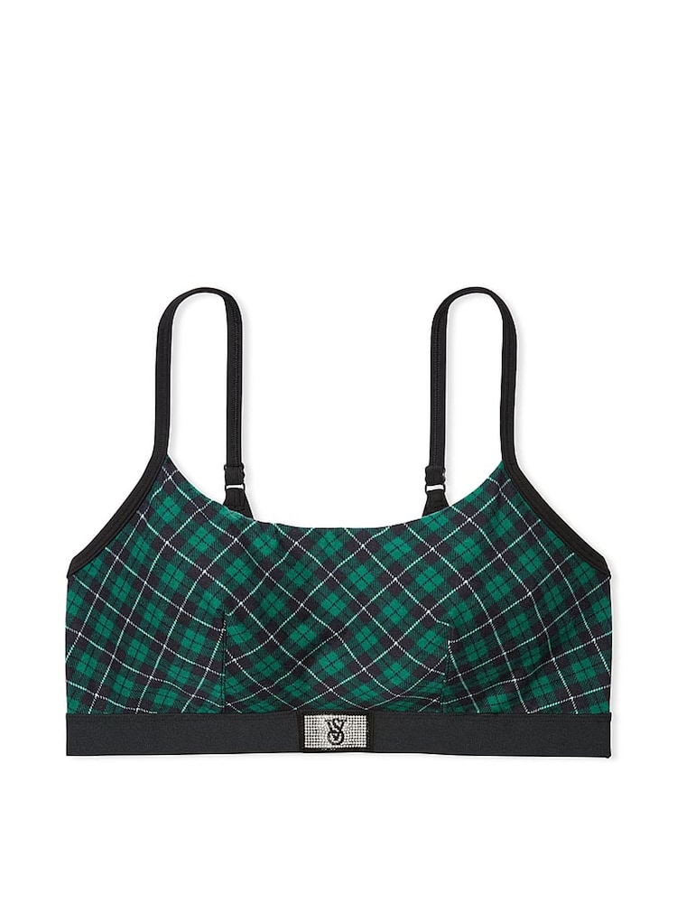 Victoria's Secret Shaded Spruce Green Buffalo Tartan Bralette Bra - Image 3 of 3