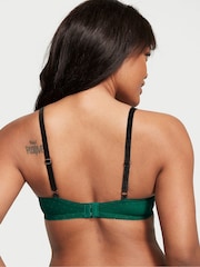 Victoria's Secret Spruce Green Lace trim Balcony Bra - Image 2 of 3
