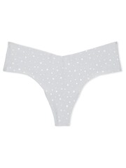 Victoria's Secret Flint Grey Twinkle Foil Smooth Thong Knickers - Image 3 of 4