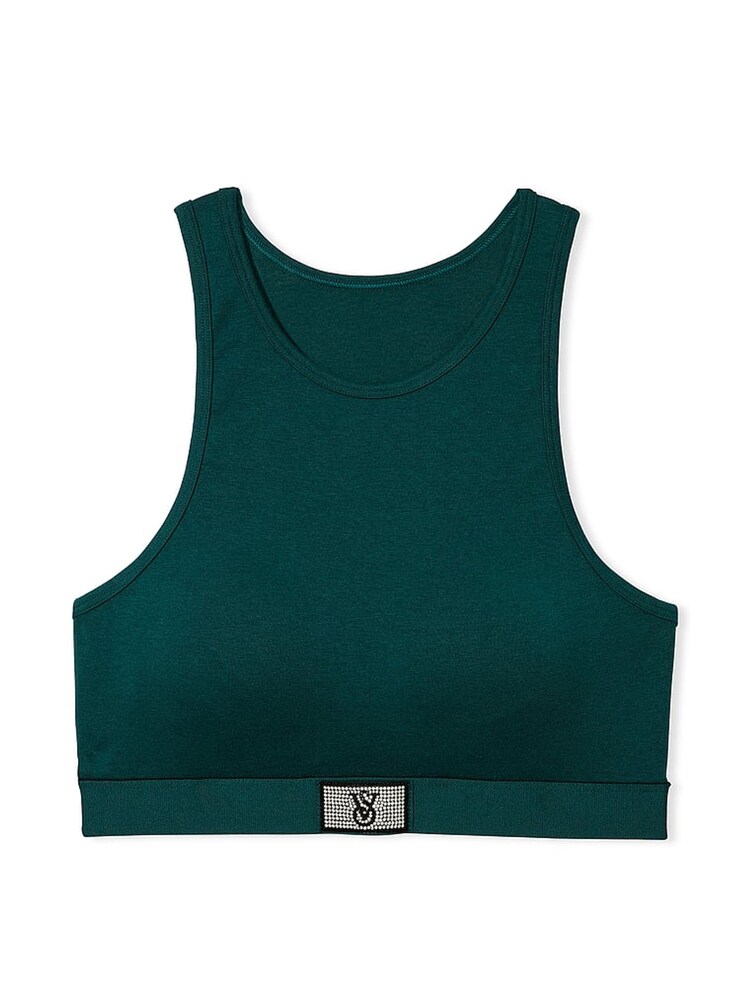 Victoria's Secret Black Ivy Green Bralette Low Impact T-Shirt Bra - Image 3 of 3