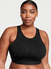 Victoria's Secret Black Scattered Shine Bralette Low Impact T-Shirt Bra - Image 1 of 3