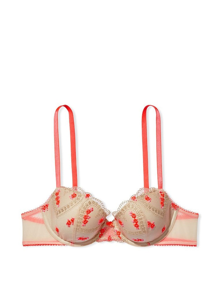Victoria's Secret Champagne Nude Embroidered Lightly Lined Demi Bra - Image 4 of 4 Victoria's Secret Champagne Nude Embroidered Lightly Lined Demi Bra - Image 4 of 4