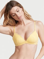 Victoria's Secret Lemon Yellow Lace Lightly Lined Non Wired Bra - Image 1 of 3