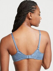 Victoria's Secret Faded Denim Blue Lace Lightly Lined Demi Bra - Image 2 of 3