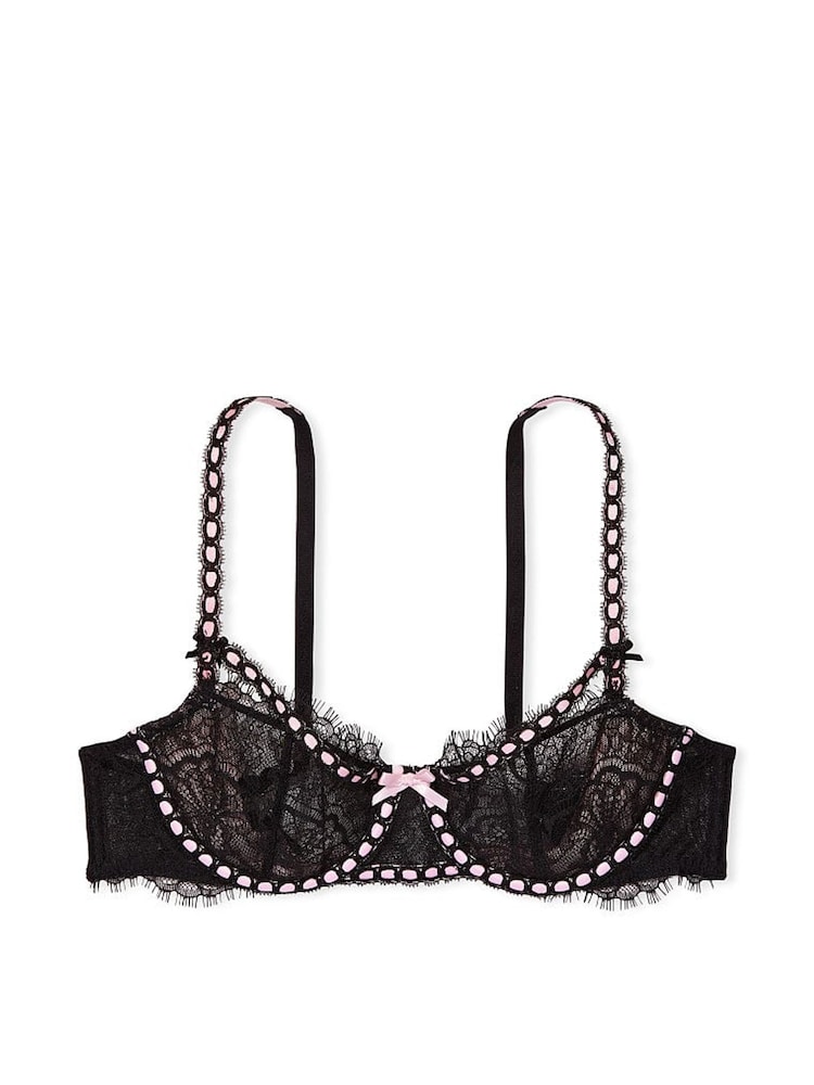 Victoria's Secret Black Unlined Balcony Lace Unlined Balcony Bra - Image 3 of 3