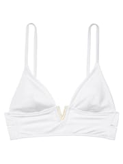 Victoria's Secret White Plunge Triangle Bikini Top - Image 3 of 3
