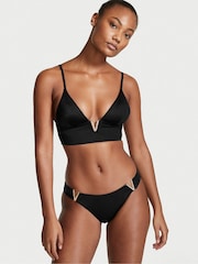 Victoria's Secret Black Nero VHardware Swim Bikini Bottom - Image 1 of 3