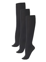 Lipsy Black 3 Pack Super Soft 40 Denier Tights - Image 2 of 3