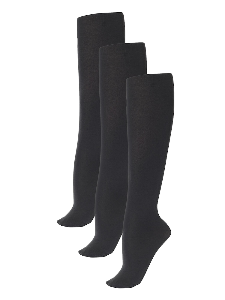 Lipsy Black 3 Pack Super Soft 40 Denier Tights - Image 2 of 3