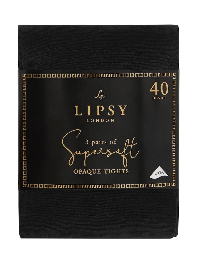 Lipsy 3 paket Super Soft 40 Denier nogavice - Slika 3 iz 3 Lipsy 3 paket Super Soft 40 Denier nogavice - Slika 3 iz 3