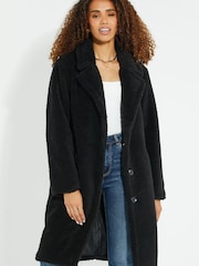 Threadbare Black Borg Overcoat - Image 2 of 5