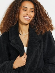 Threadbare Black Borg Overcoat - Image 5 of 5