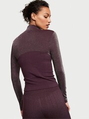 Victoria's Secret Winter Wine Purple Seamless Sports Jacket - Image 2 of 3