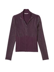 Victoria's Secret Winter Wine Purple Seamless Sports Jacket - Image 3 of 3