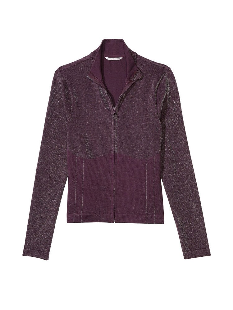 Victoria's Secret Winter Wine Purple Seamless Sports Jacket - Image 3 of 3