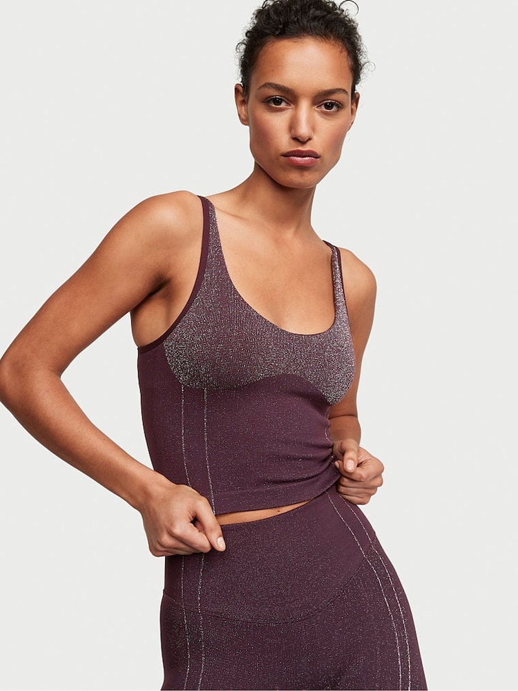 Victoria's Secret Winter Wine Purple Seamless Tank Top - Image 1 of 1