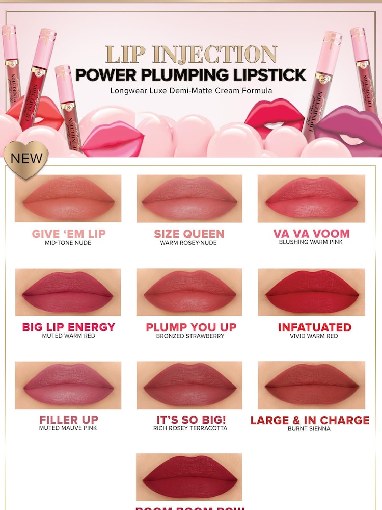 Too Faced Lip Injection Demi-Matte Liquid Lipstick - Image 6 of 6