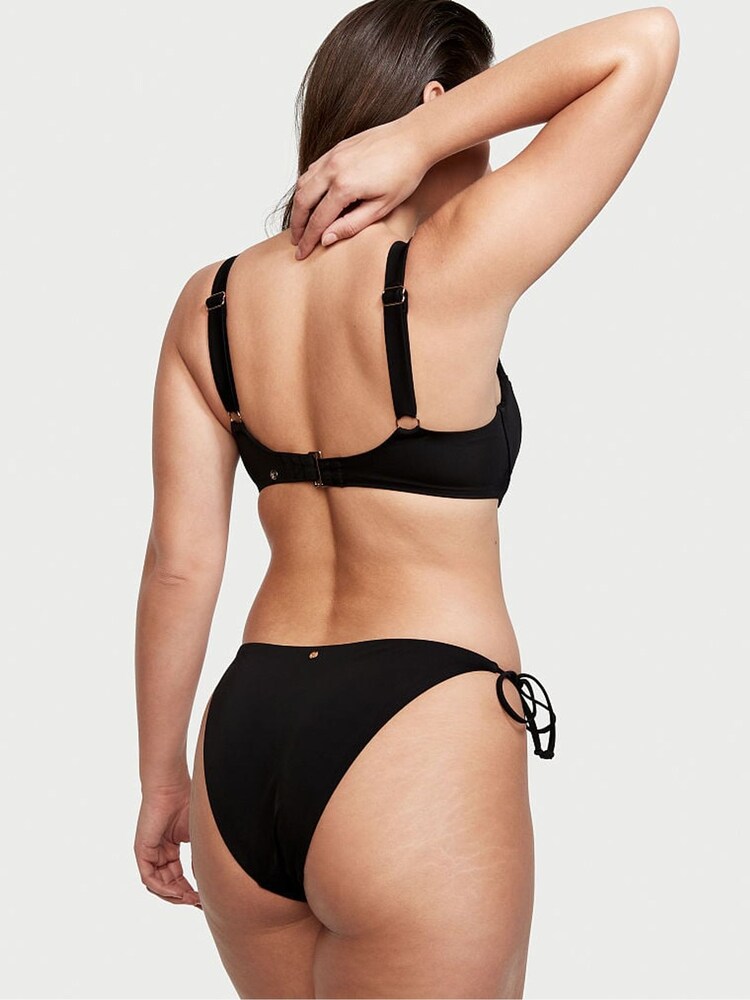 Victoria's Secret Black Tie Side Bikini Bottom - Image 2 of 4