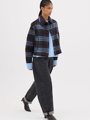 Hush Brown Rix Double Faced Wool Check Jacket - Image 2 of 7