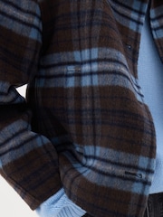 Hush Brown Rix Double Faced Wool Check Jacket - Image 5 of 7