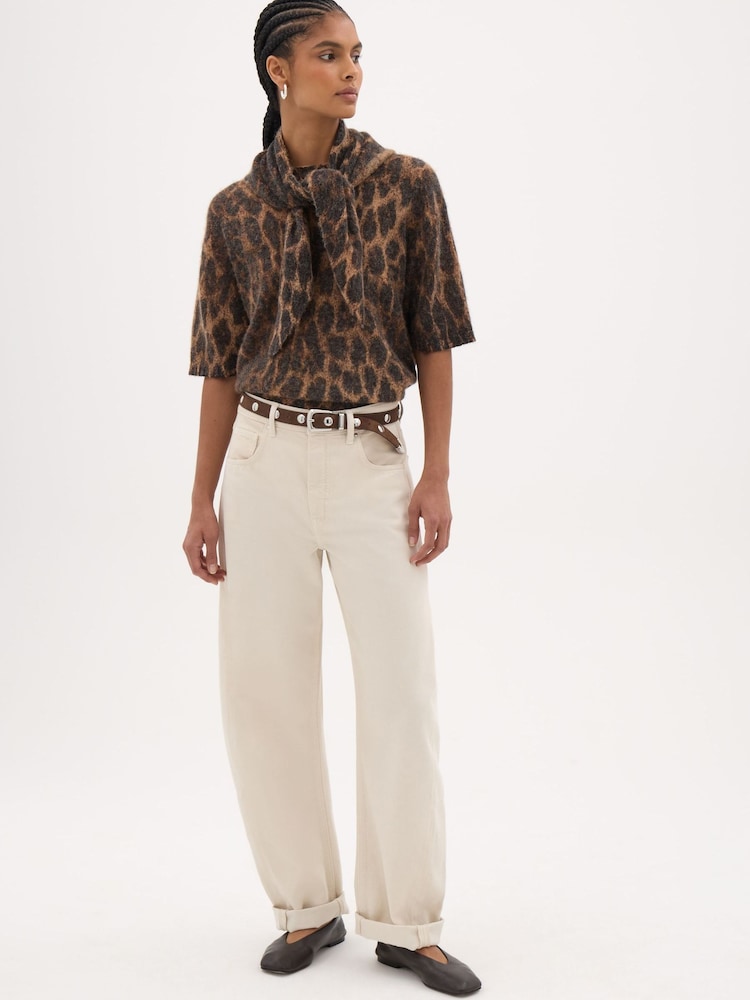 Hush Animal Maple Leopard Print Knitted T-Shirt - Image 2 of 5