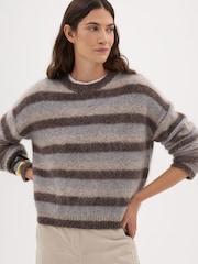 Hush Natural Cosette Brushed Wool Jumper - Image 1 of 5
