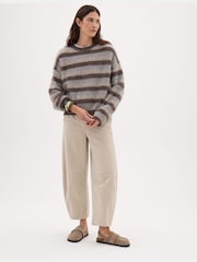 Hush Natural Cosette Brushed Wool Jumper - Image 2 of 5
