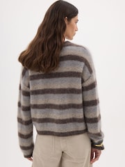 Hush Natural Cosette Brushed Wool Jumper - Image 3 of 5