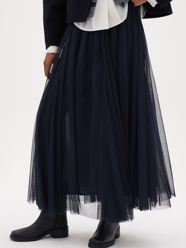 Hush Blue Millie Tulle Maxi Skirt - Image 1 of 6