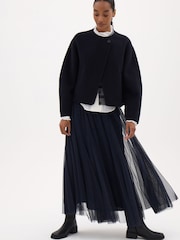 Hush Blue Millie Tulle Maxi Skirt - Image 2 of 6
