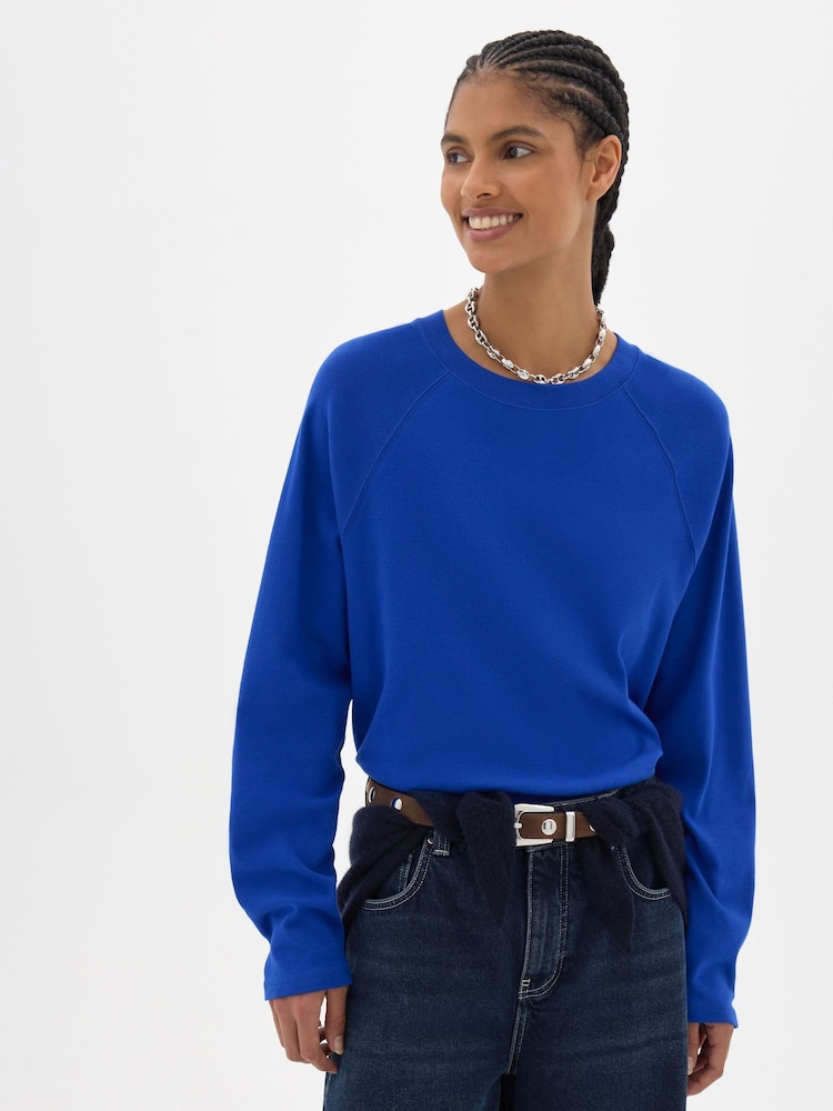 Hush Blue Matilda Raglan Top - Image 1 of 6
