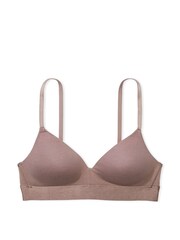 Victoria's Secret PINK Iced Coffee Brown Non Wired Lightly Lined Cotton Bra - Image 3 of 3
